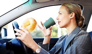 Eating & Drinking While Driving