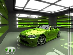 BMW-Z4-green-wallpaper