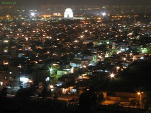 Mazar-e-Quaid-night-city