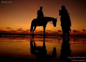 karachi-beach-sunset