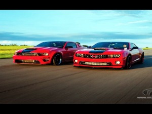 Mustangs-drag-race